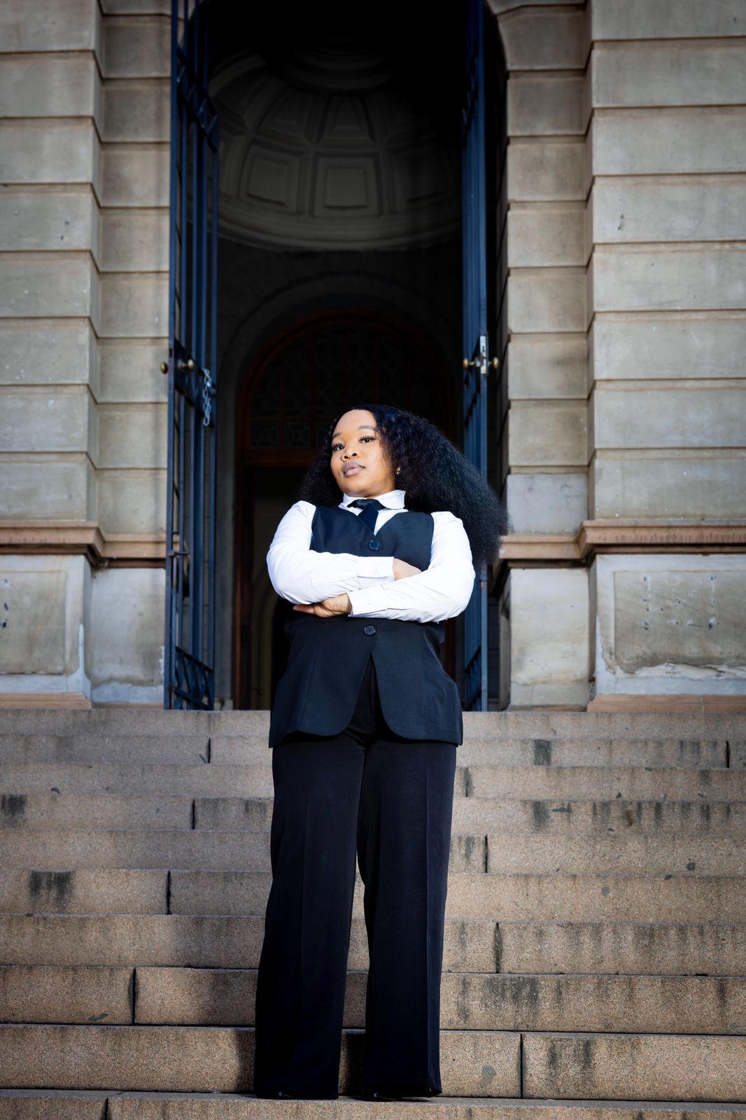 Nokuthula Songo at the courthouse